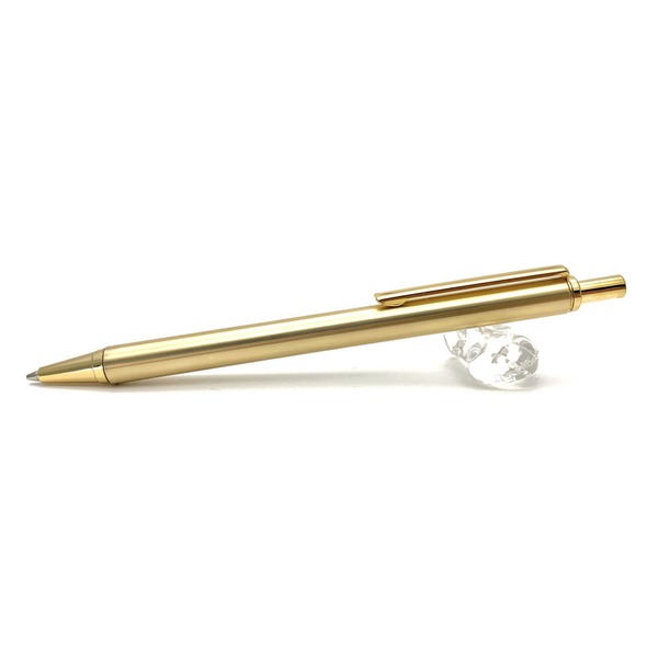 金属シャープペンシル/文房具【真鍮ゴールドカラー】日本製文具オフィス用品ステーショナリー『MetalPen』