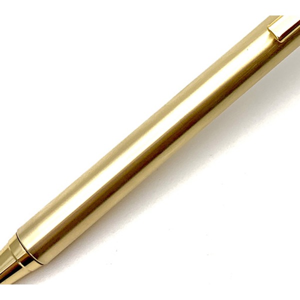 金属シャープペンシル/文房具【真鍮ゴールドカラー】日本製文具オフィス用品ステーショナリー『MetalPen』