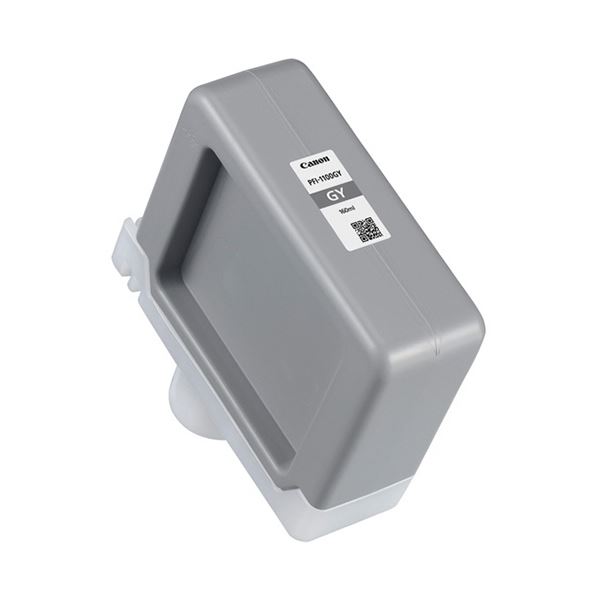 (まとめ）キヤノン インキ貯蔵タンクPFI-1100GY 薄墨色 160ml 0856C001 1個【×3書き割り】