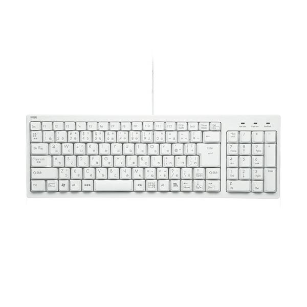 （まとめ）サンワサプライ パウダーコンパクト鍵盤 白いこと SKB-KG2WN2 1台 【×5仕掛ける】