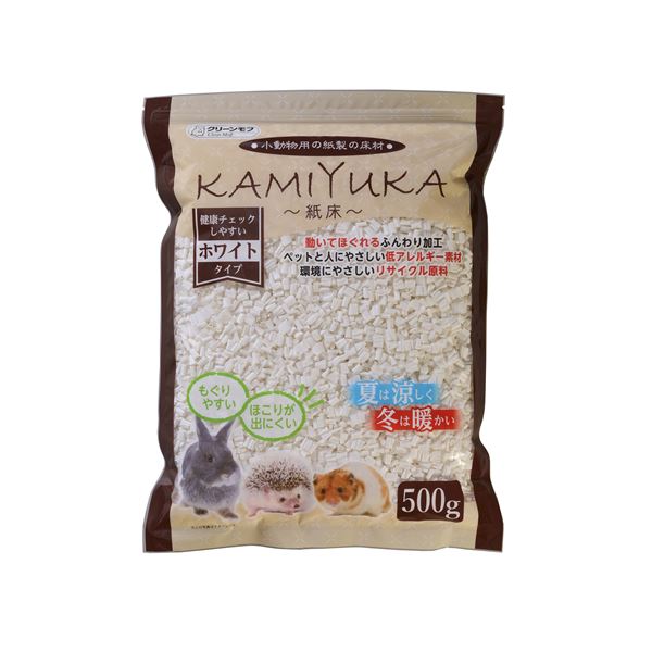 （まとめ） KAMIYUKA～紙床～ホワイト 500g （ペット用品） 【×6セット】【代引不可】