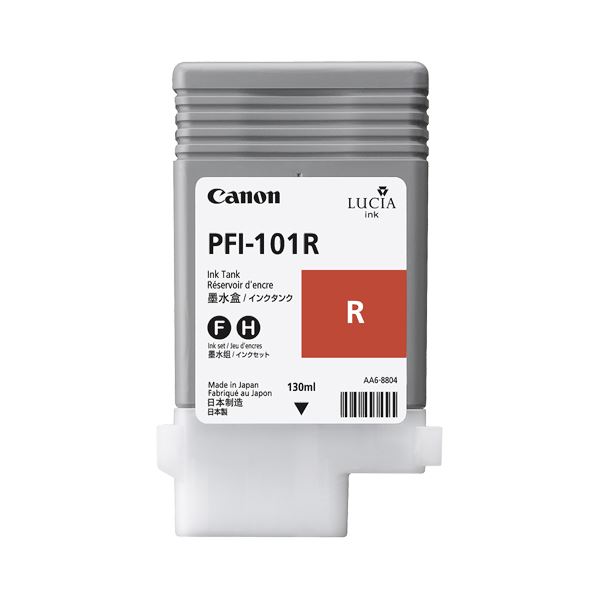 （まとめ） キヤノン Canon インキ貯蔵タンク PFI-101 えの具赤いこと 130ml 0889B001 1個 【×6書き割り】