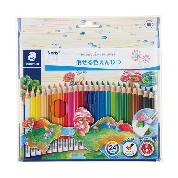 （まとめ） ステッドラー ノ木鼠野球クラブ 消せる色鉛筆24色 144 50NC24 1書き割り 【×5書き割り】