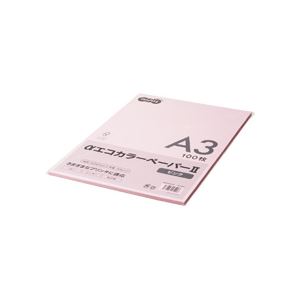(まとめ) TANOSEE αエコ色合い調査報告II A3 サクラ色 少枚数容器に並べる 1冊（100枚）  【×10書き割り】
