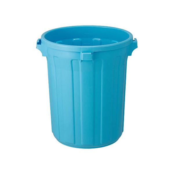 TRUSCO エコペール 丸型 本体75L 青色 RBK-75 1個（フタ別売）