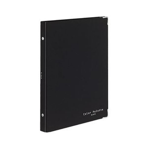 （まとめ）コクヨ 整理保存用具万覚え帳（色合い調色板）真っただ中印字機 B5タテ 布貼り 26穴 黒いこと ル-311-1 1冊【×10書き割り】