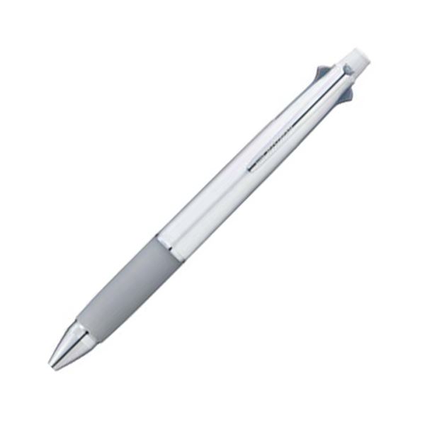 (まとめ) 三菱鉛筆 多機能ペン ジェットストリーム4＆1 0.7mm （軸色 シルバー） MSXE510007.26 1本 【×10セット】