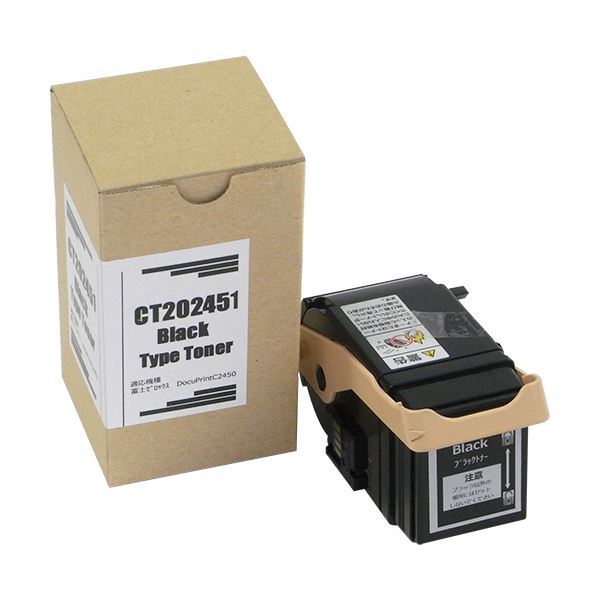 (まとめ）トナーカートリッジ CT202451汎用品 黒いこと 1個【×3書き割り】