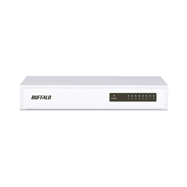 本店 バッファロー BUFFALO LSW6-GT-8NS WH ホワイト Giga対応