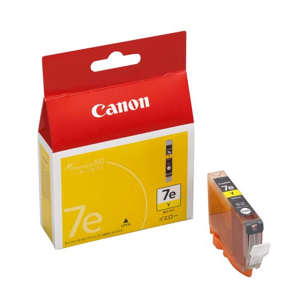 (まとめ) キヤノン Canon インキ貯蔵タンク BCI-7eY 黄色 0367B001 1個  【×10書き割り】