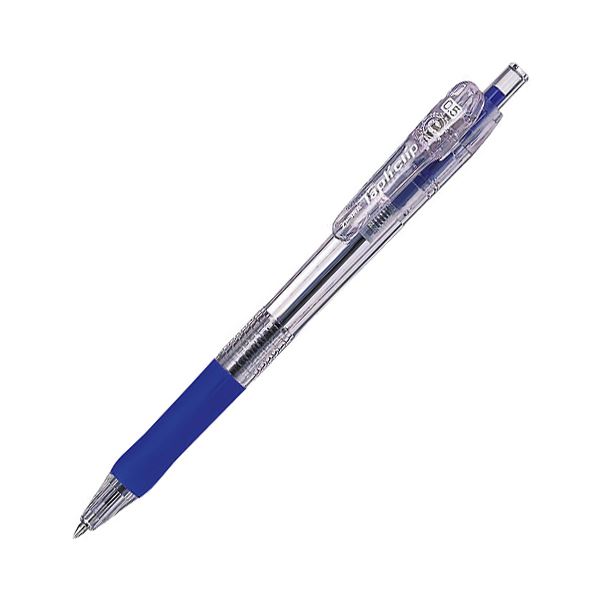 (まとめ) ゼブラ 油性ボールペン タプリクリップ 0.5粍 青 BNS5-BL 1本  【×100仕掛ける】 筆記具-その他
