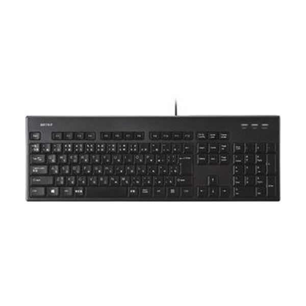 （まとめ）緩衝装置置き目 USB繋ぎ合わせる有線盛りだくさん鍵盤 丸洗い相応う 黒いこと BSKBU310BKZ 1台【×3書き割り】