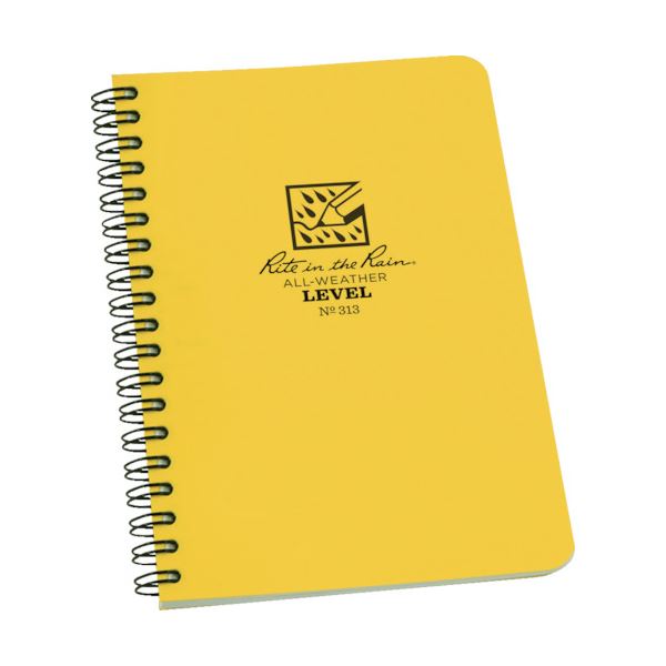 （まとめ） ライトインザレインスパイラルノートブック 気泡管水準器 313 1冊 【×5書き割り】