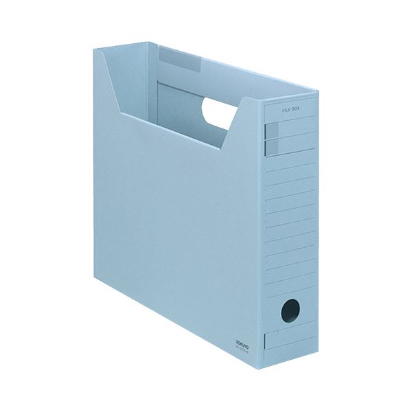 （まとめ）コクヨ 整理保存用具ボックス席-FS（F印字機）A4ヨコ 背幅75粍 青 A4-SFFN-B 1仕掛ける（5冊）【×5仕掛ける】