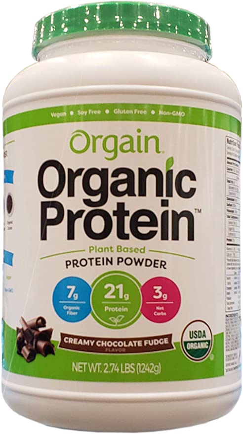 楽天市場 オーガニック プロテイン クリーミー チョコレート ファッジ 1242ｇorgain Organic Protein Plant Based Powder Creamy Chocolate Fudge コストコ ワールドデポ