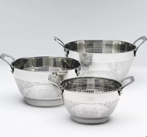 お値下げしました！ルクルーゼ　ステンレス コランダー ざる　3個セット 楽天市場】Le Creuset ル・クルーゼ コランダー3個セット