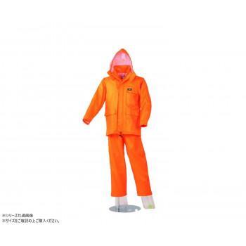 スミクラ レインウェア 透湿MOAシータ レインスーツ オレンジ色 EL A-660