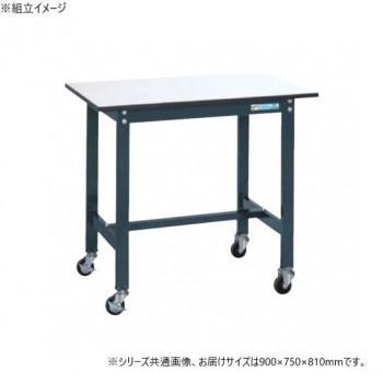 サカエ 軽量作業台SELタイプ 抗菌加工 ダークグレーキャスター付 900&times;750&times;810mm SEL-0975PR｜ワールドデポ