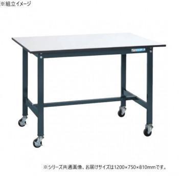 サカエ 軽量作業台SELタイプ 抗菌加工 ダークグレーキャスター付 1200&times;750&times;810mm SEL-1275PR｜ワールドデポ