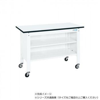 サカエ 一人用作業台CPBタイプ ポリエステル天板 900&times;600&times;810mm パールホワイト CPB-096TW｜ワールドデポ