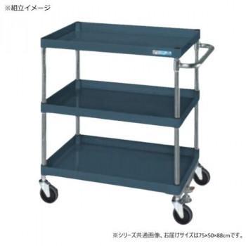 サカエ CSパール手押し車中量印字機 立ち会い場ストッパー付 靉靆たる薄墨色 CSP-7583FSSED
