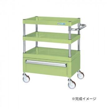 サカエ CSパール手押し車中量印字機 抽き出し付 緑であること CSP-6073CNU