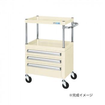 サカエ CSパール手押し車中量手合い 抽き出し付 象牙色 CSP-6082A2CI