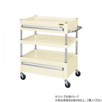 サカエ CSパール手押し車中量手合い 抽き出し付 象牙色 CSP-6083ACNUI