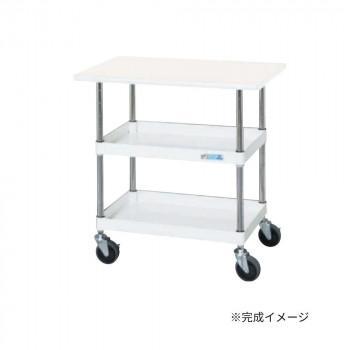 サカエ CSパールワゴン中量タイプ 天板付 パールホワイト CSP-7572VSEW｜ワールドデポ