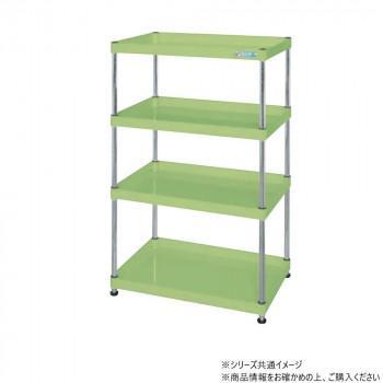 サカエ CSパールワゴン固定タイプ 樹脂製 グリーン CSPN-90124|ワールドデポ