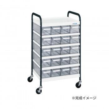 サカエ CSワゴン透明ボックス付 CSB-20TWD|ワールドデポ