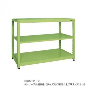 サカエ RK仕合わせ 3段手合い 1500×450×1200粍 緑であること RKN-5423