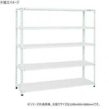 サカエ 販売店仕合わせ 1200×450×1800粍 白いこと 5段印字機 SHR-3115P