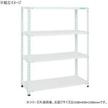 サカエ 販売店仕合わせ 1500×450×1500粍 白いこと 4段印字機 SHR-2214P