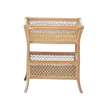 今枝商店　Romantic Rattan　籐ランドリーバスケット　K18｜ワールドデポ