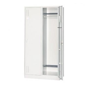スタンダードロッカー ホワイトタイプ (開閉表示付シリンダー錠) 2人用 2連3号 ALPSホワイト色 COM-L27W-AW|ワールドデポ