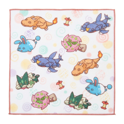 日本限定品　新品　ポケモン　ガーゼハンドタオル　大阪　チコリータ　ヒノアラシ ポケットモンスター ミニガーゼハンカチ3枚組 ピカチュウ