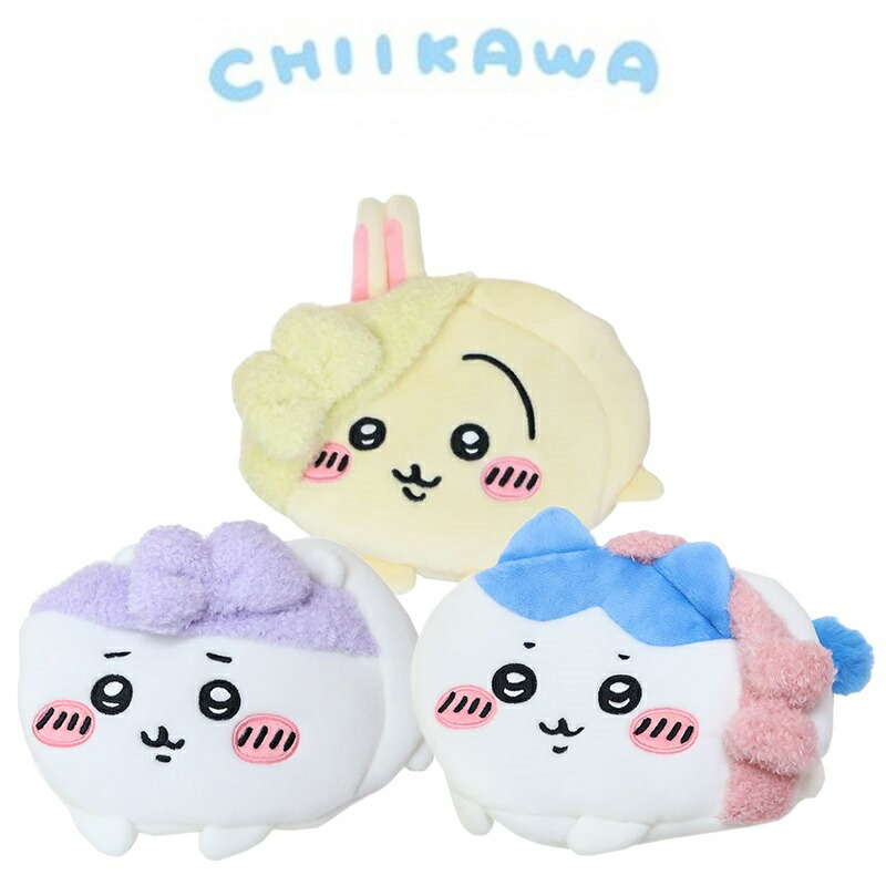 楽天市場】ちいかわ ぬいぐるみポーチ 3種 ちいかわ/ハチワレ/うさぎ