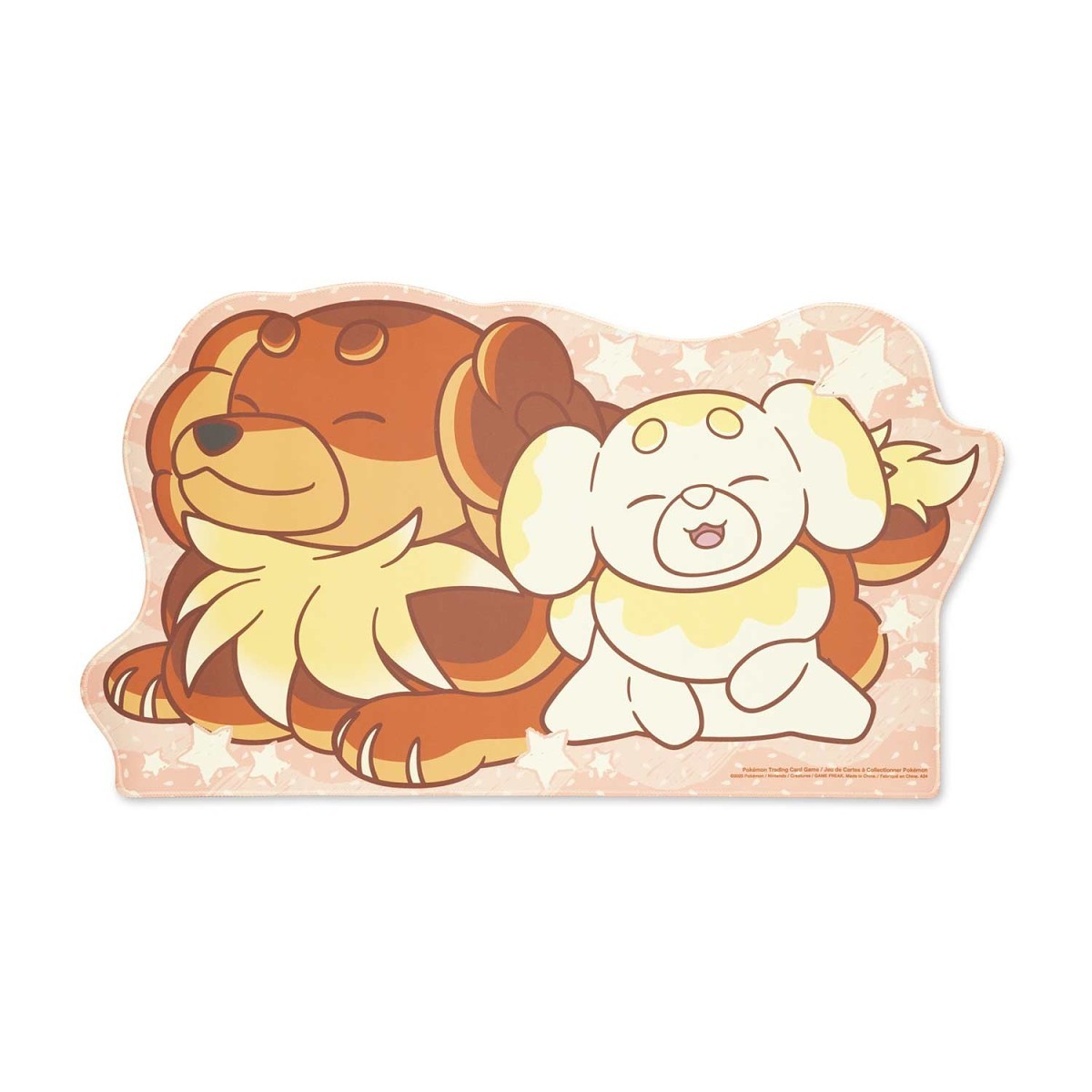 海外限定 ポケモンセンターオリジナル ポケモンカードゲーム ダイカットプレイマット バウッツェル&パピモッチ 並行輸入品