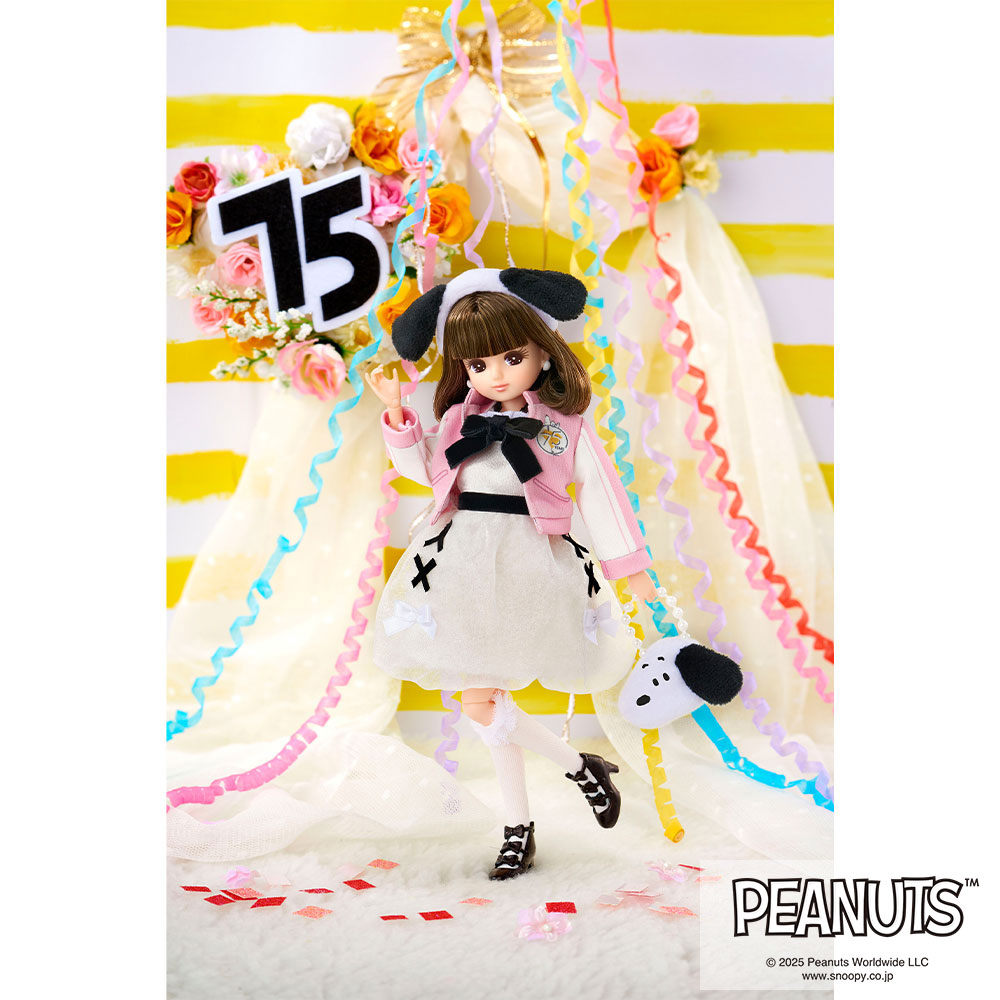 リカちゃん フォトジェニックリカ PEANUTS 75yearsアニバーサリー スヌーピースタイル ドール 人形 ピーナッツ スヌーピー