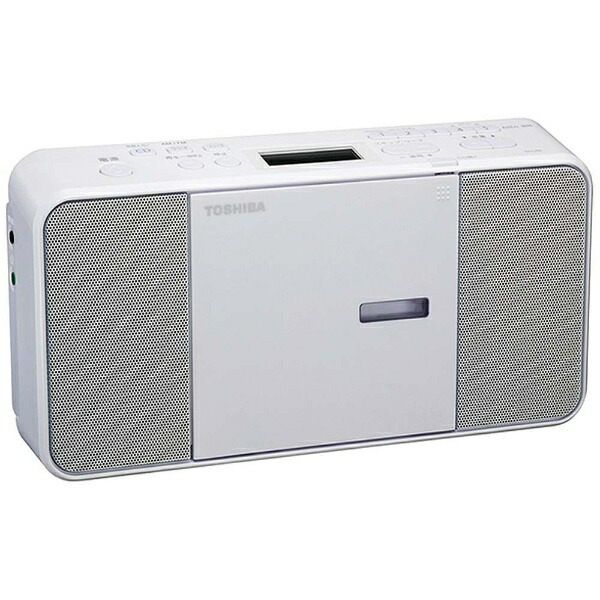 訳あり TOSHIBA CDラジオ受信機 TY-C250 白いこと 広広としたFM相応う