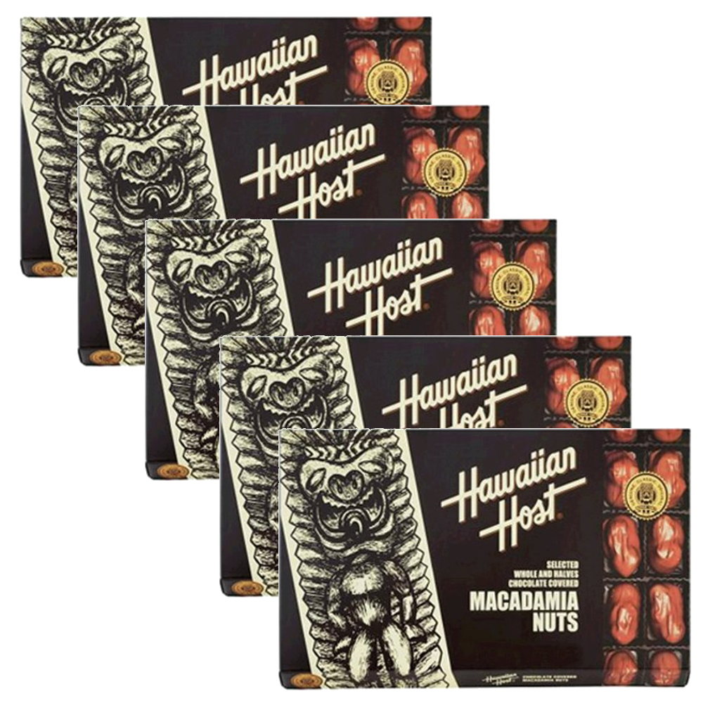 ハワイアンホースト マカダミアナッツ チョコレート ６oz 12粒 5箱セット HawaiianHost ハワイお土産 マカデミアナッツチョコレート 送料込み