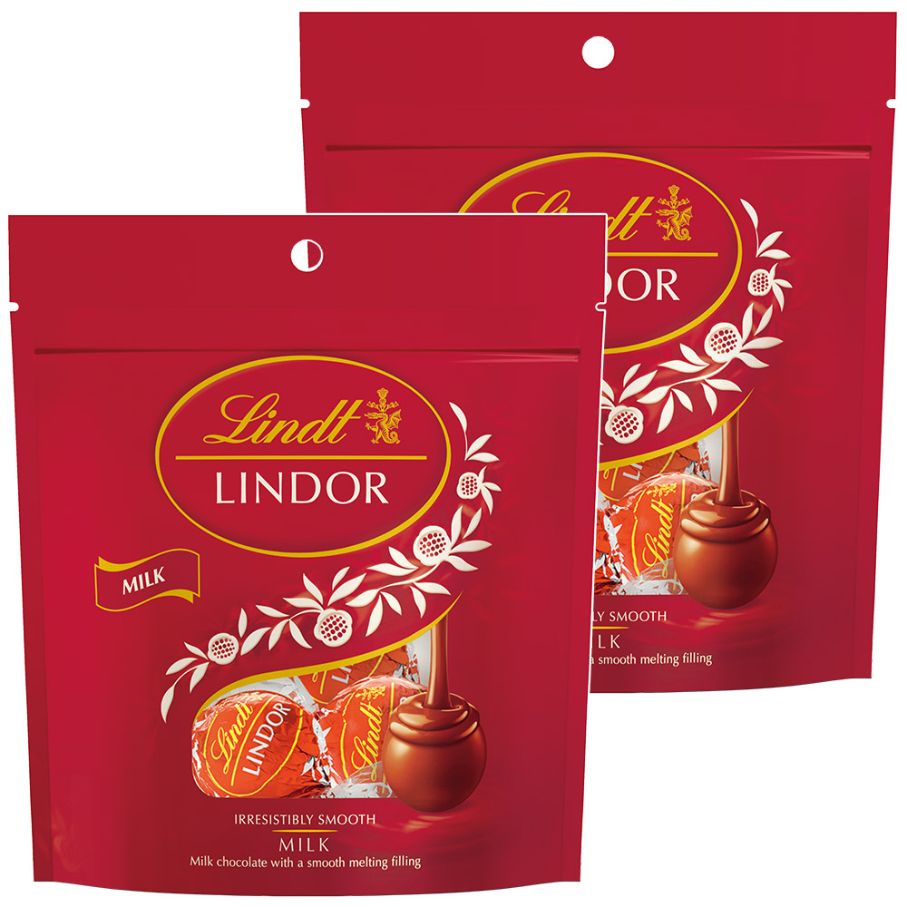 Lindt リンツ ホットチョコレート ミルク 210g 6缶セット リンツ リンドールミルク缶&ナポリタンブルー缶ギフトボックス