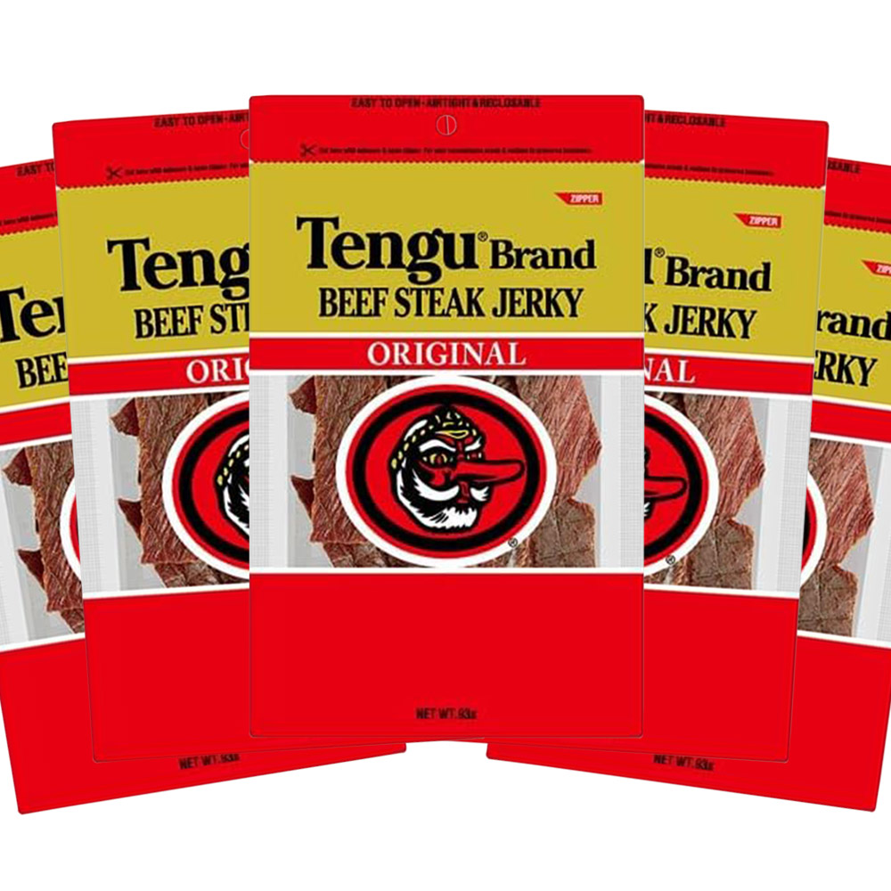 送料無料 テング ビーフジャーキー オリジナル 93g×5袋セット おつまみ 天狗