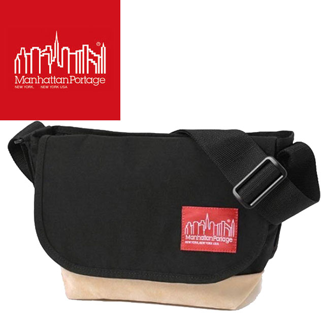 マンハッタンポーテージ Manhattan Portage メンズ レディース MP1605-JR-SD-12 スエードファブリック カジュアル メッセンジャー 斜め掛け 黒 B5 ナイロン ブラック 送料無料 最強翌日配送 evid|ワールド靴店