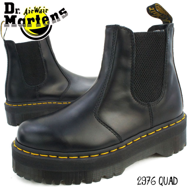 極美品 ドクターマーチン 2976 QUAD サイドゴアブーツ 27cm 黒 Dr.Martens/ドクターマーチン 2976 QUAD チェルシーブーツ