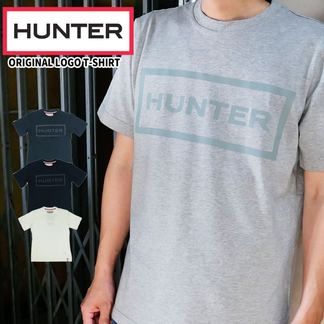 楽天市場 送料無料 ハンター Hunter オリジナル ロゴ Tシャツ メンズ Mrj4067jas 半袖 トップス カットソー 綿 コットン100 ラウンドネック 丸首 ブラック ホワイト ネイビー Evid 5 ワールド靴店