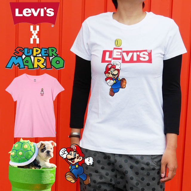 楽天市場 リーバイス Levi S X スーパーマリオ Super Mario Tシャツ 0909 0911 半袖 クルーネック レディース 任天堂 ニンテンドー Superマリオ スーマリ ピーチ姫 トップス メール便送料無料 ギフト Evid 3 ワールド靴店