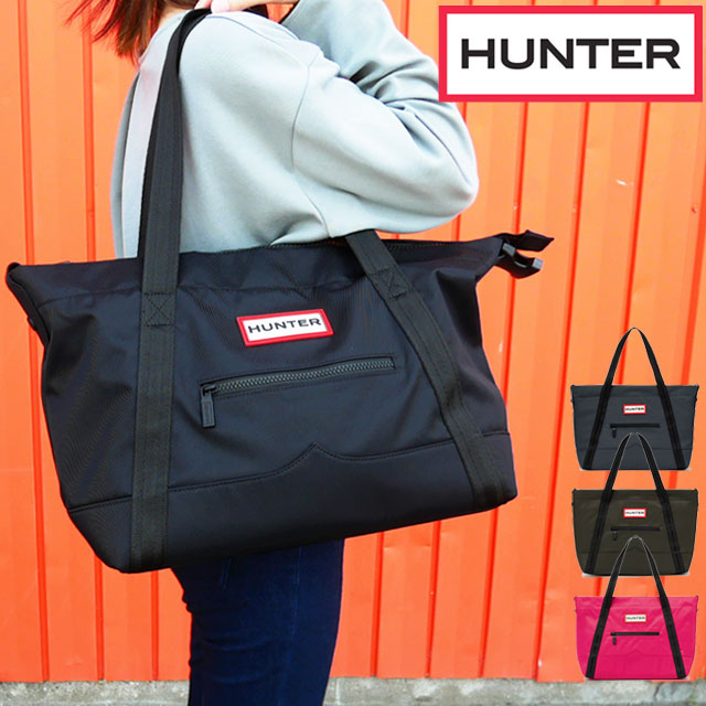ハンター Hunter ショルダーバッグ バッグ メンズ レディース ナイロン ミディアム トップ クリップ トート バッグ トートバッグ 肩掛け 斜め掛け 大きめ 2way 3way Ubs11kbm 送料無料 Evid Andapt Com