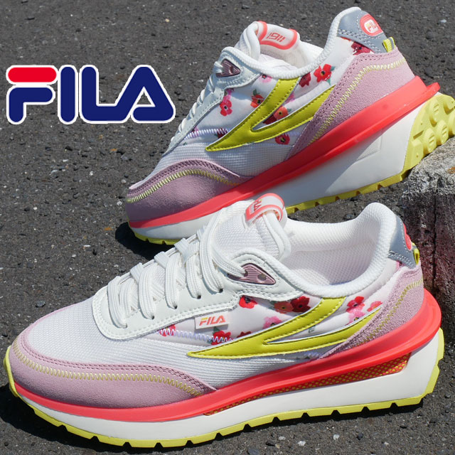 楽天市場】フィラ FILA スニーカー 薔薇 花柄 5XM02259 ディス